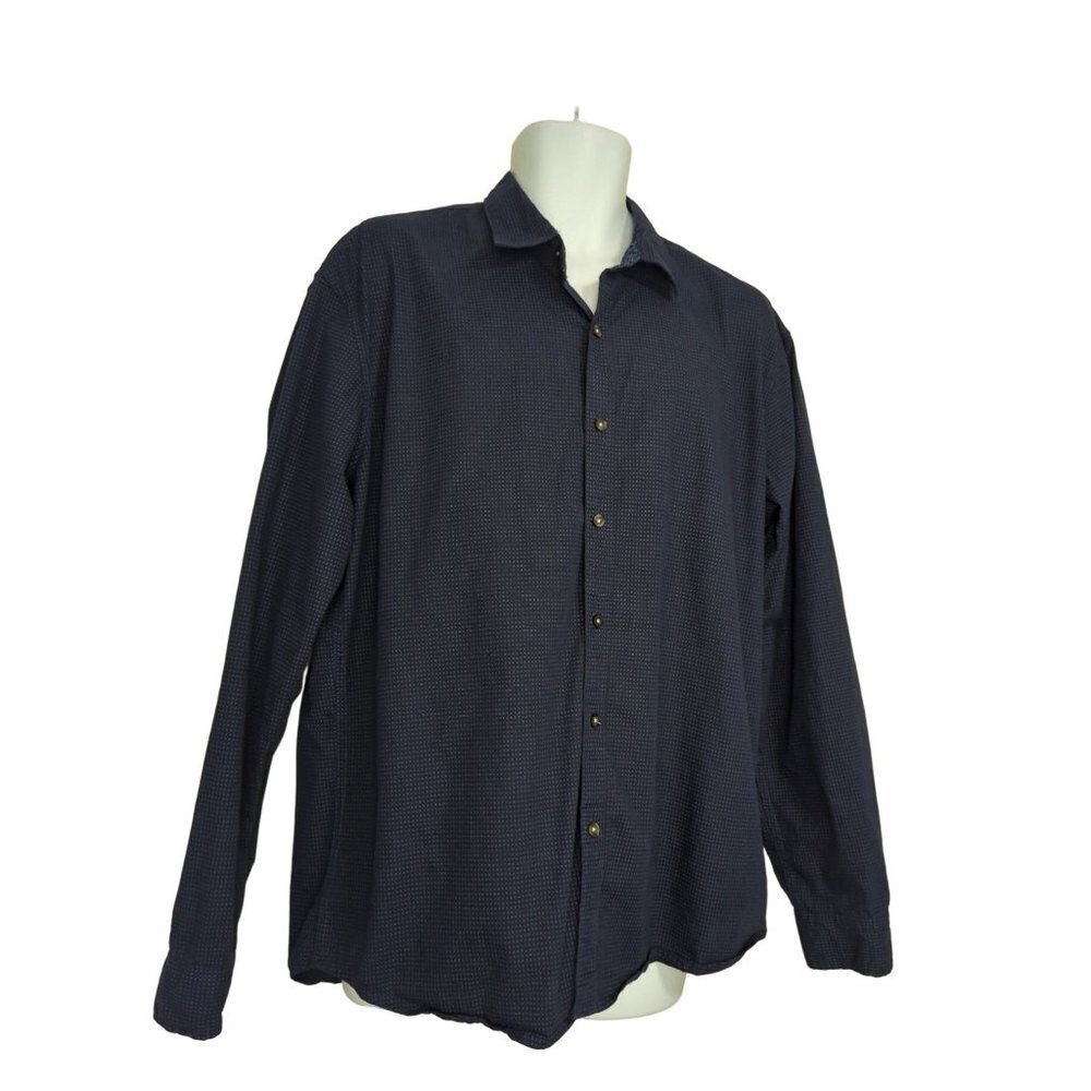 Michael Brandon Los Angeles Men's Blue Button down slim fit Shirt Size XXL